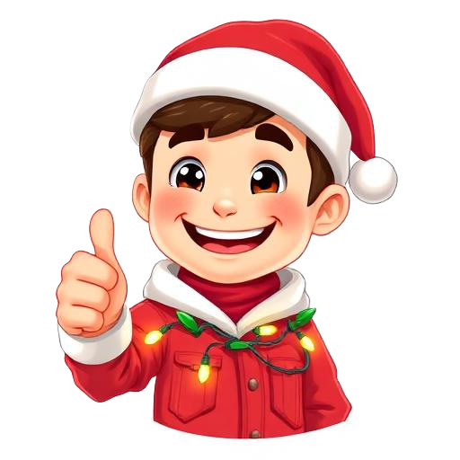 Cartoon avatar inviting you to play the holiday game